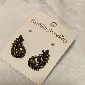 Bronze heart earings